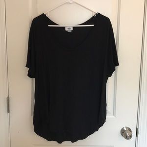 Black short-sleeved tee from Old Navy